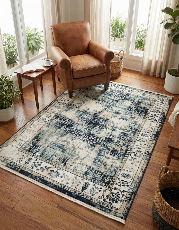 Detail image of 4' x 6' Nain Design Rug