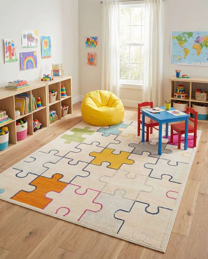 5' 3 x 7' 7 Easy-Clean Indoor / Outdoor Rug