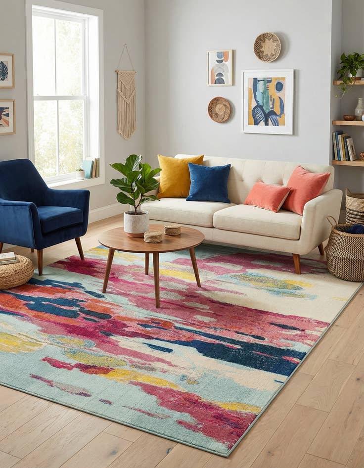 Detail image of 9' x 12'  Washable Casablanca Rug