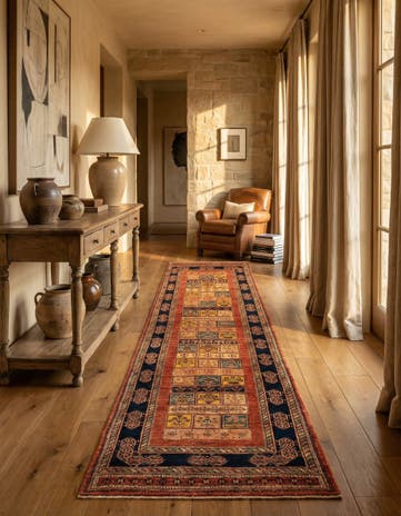 2' 8 x 9' 5 Luribaft Wool Runner Rug