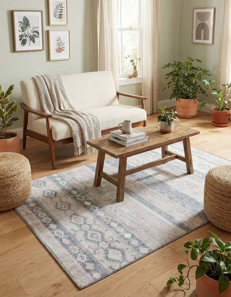 Detail image of 3' 6 x 5' 6 Washable Timeless Rug