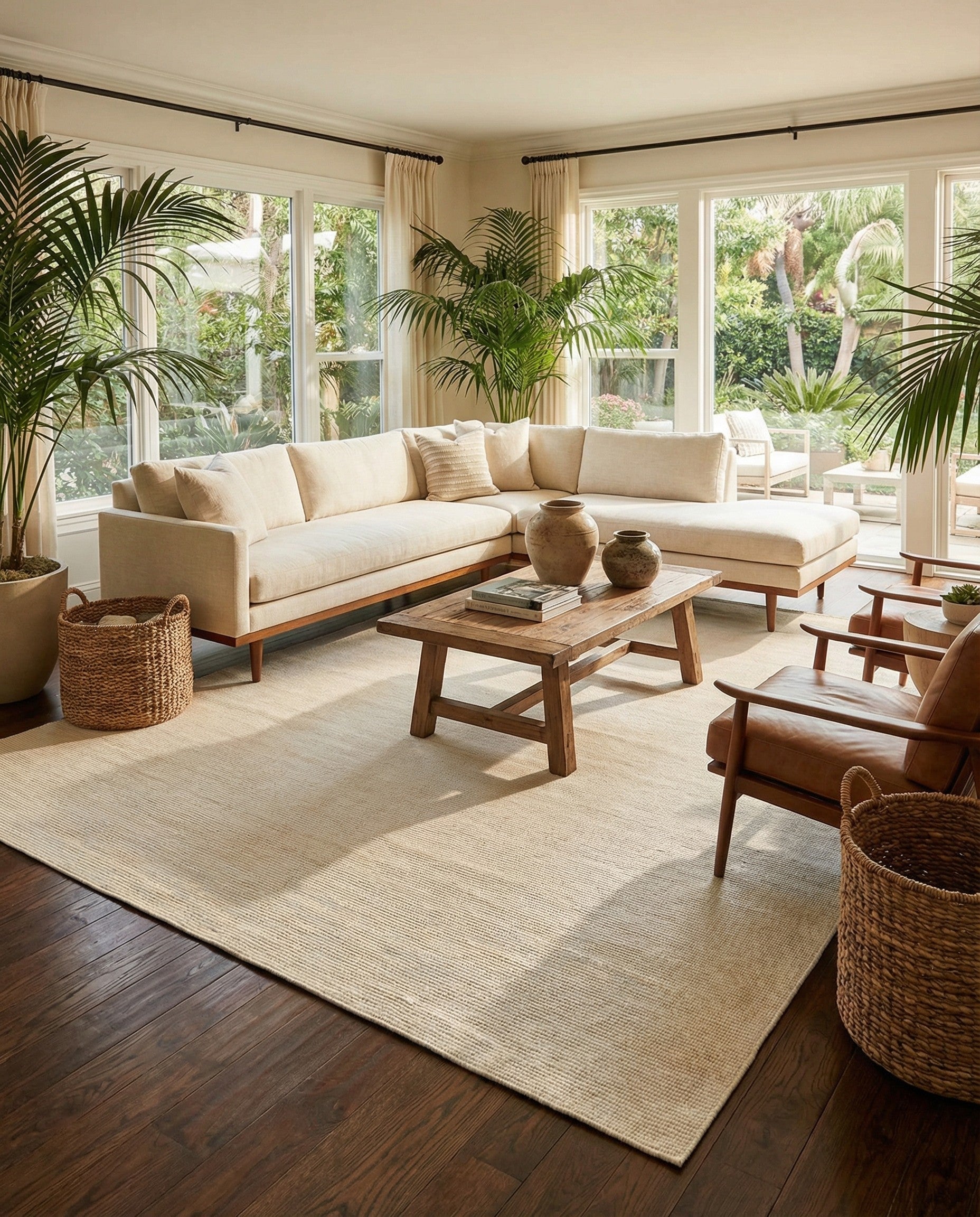 10' x 14' 1 Easy-Clean Jill Zarin Palm Springs Indoor / Outdoor Rug