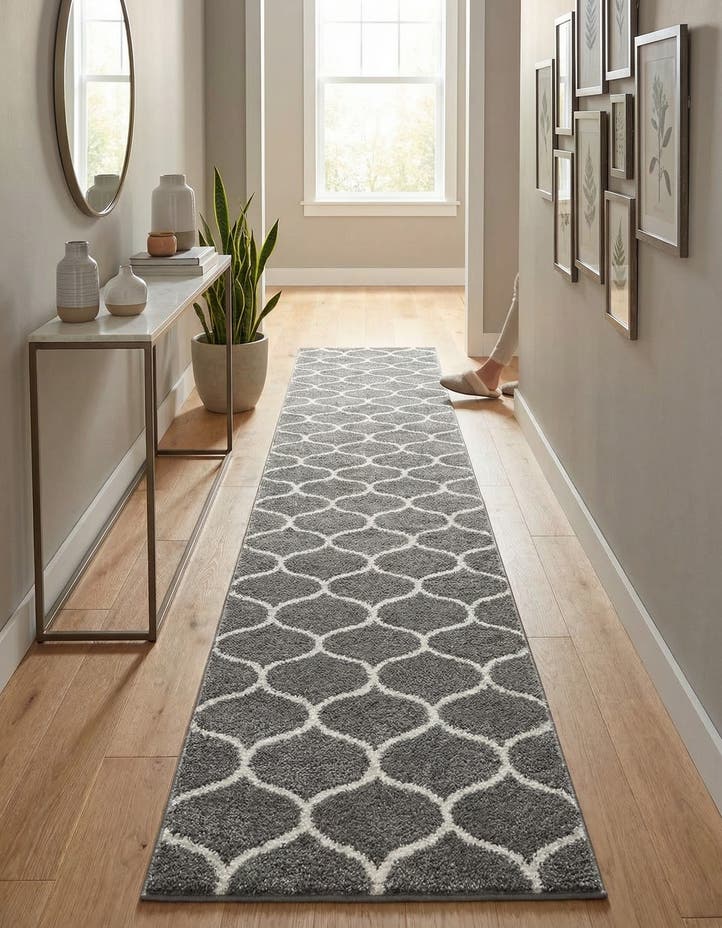 2' x 13' Lattice Frieze Runner Rug