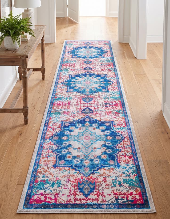 2' x 9' 10 Washable Francesca Runner Rug