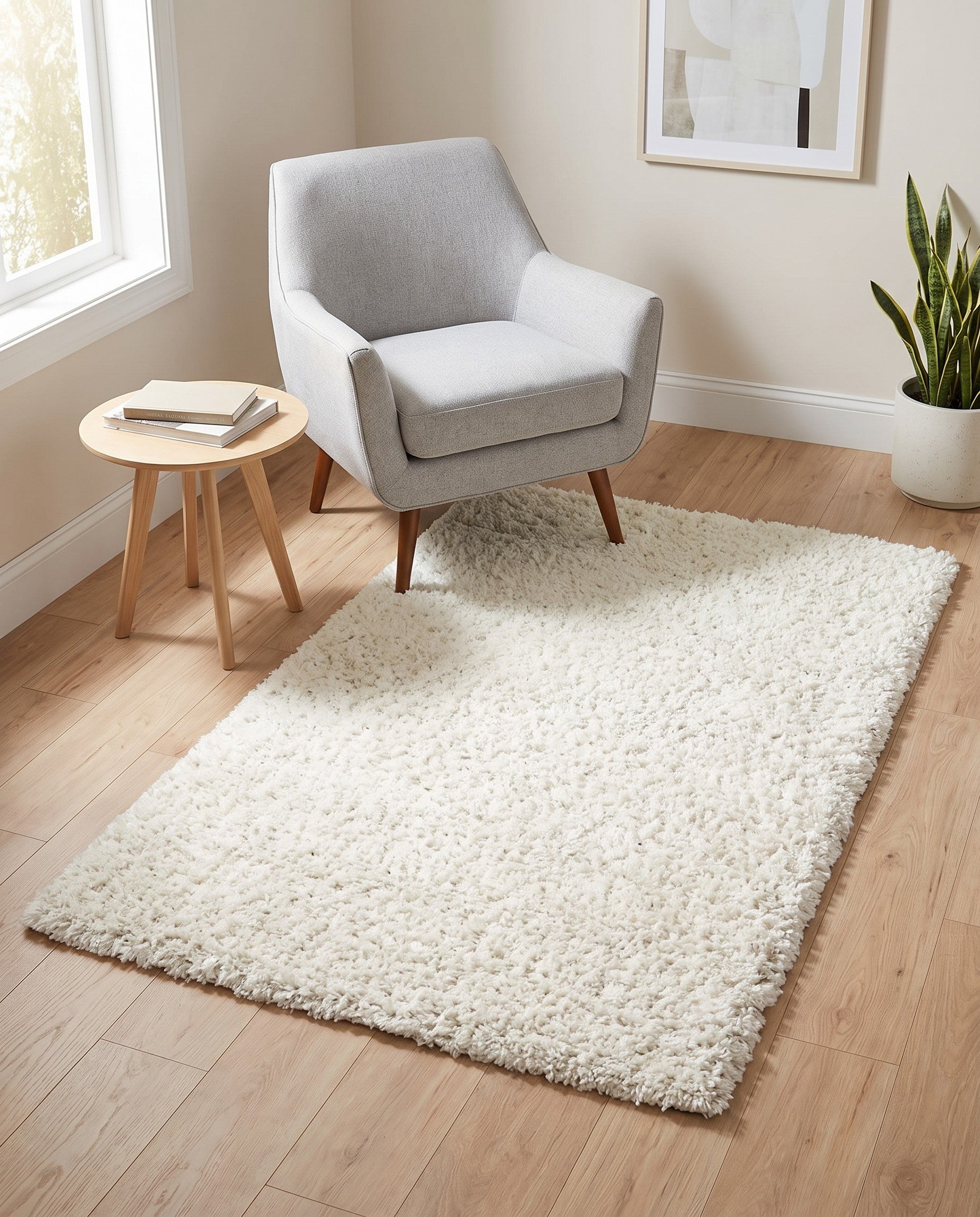 3' x 5' 3 Solid Shag Rug