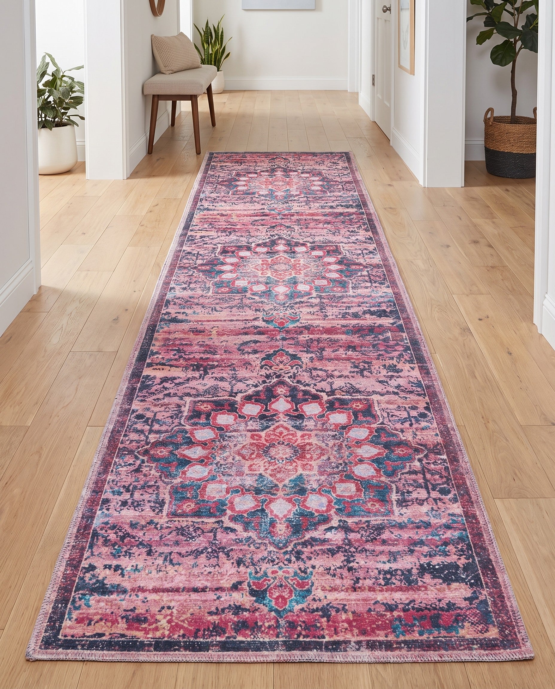 2' x 9' 10 Washable Francesca Runner Rug