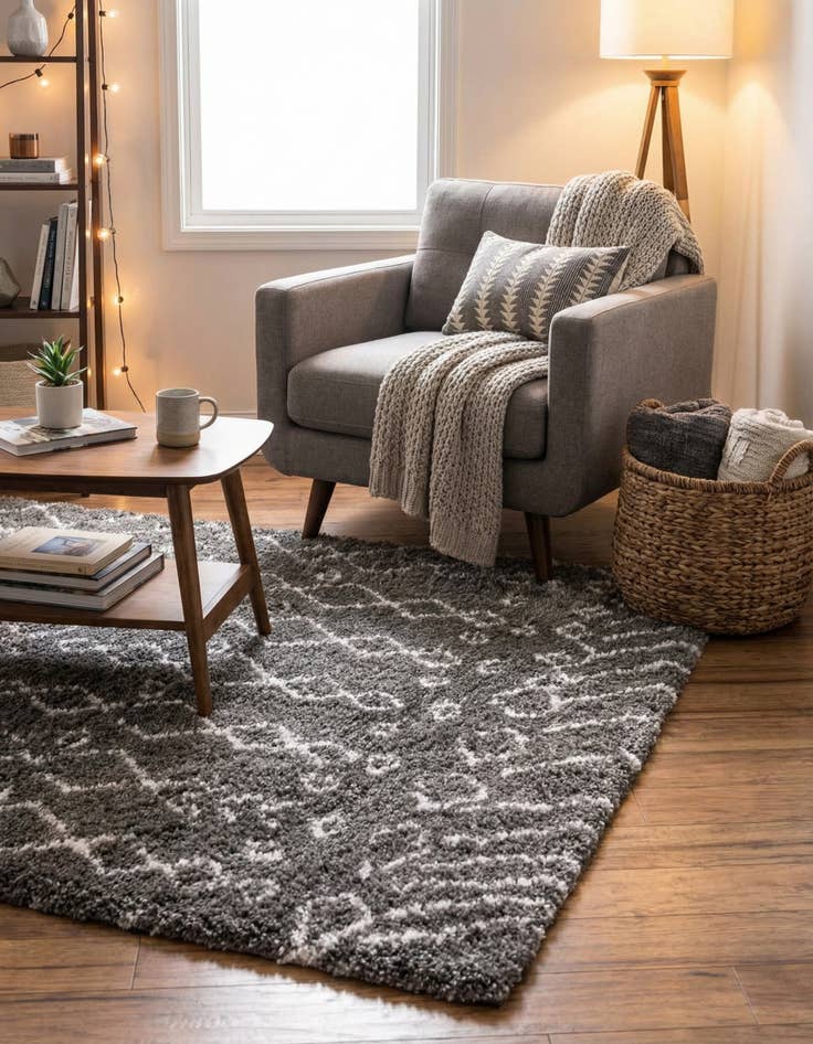 Detail image of  4' x 6' Moroccan Shag Rug