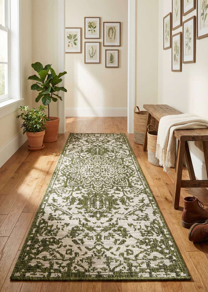 2' x 6' Easy-Clean Jill Zarin Dubai Indoor / Outdoor Runner Rug