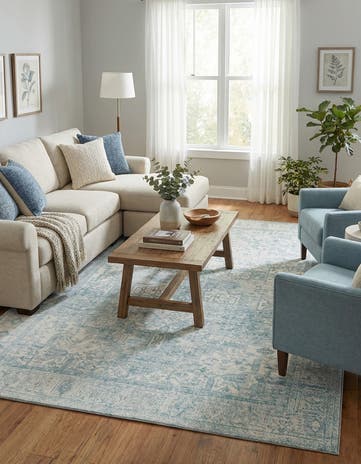 7' 6 x 10' 6 Washable Timeless Rug
