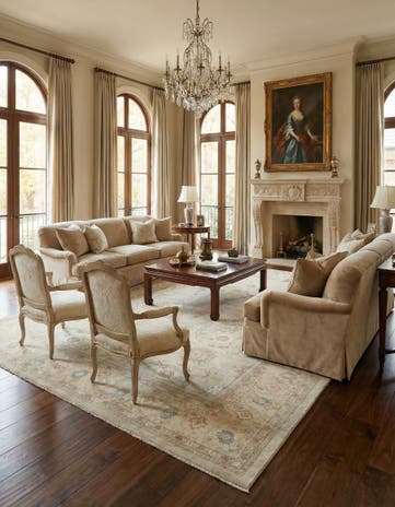 12' 1 x 15' Hand Knotted Ziegler Rug