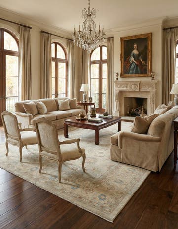 12' 1 x 15' Hand Knotted Ziegler Rug