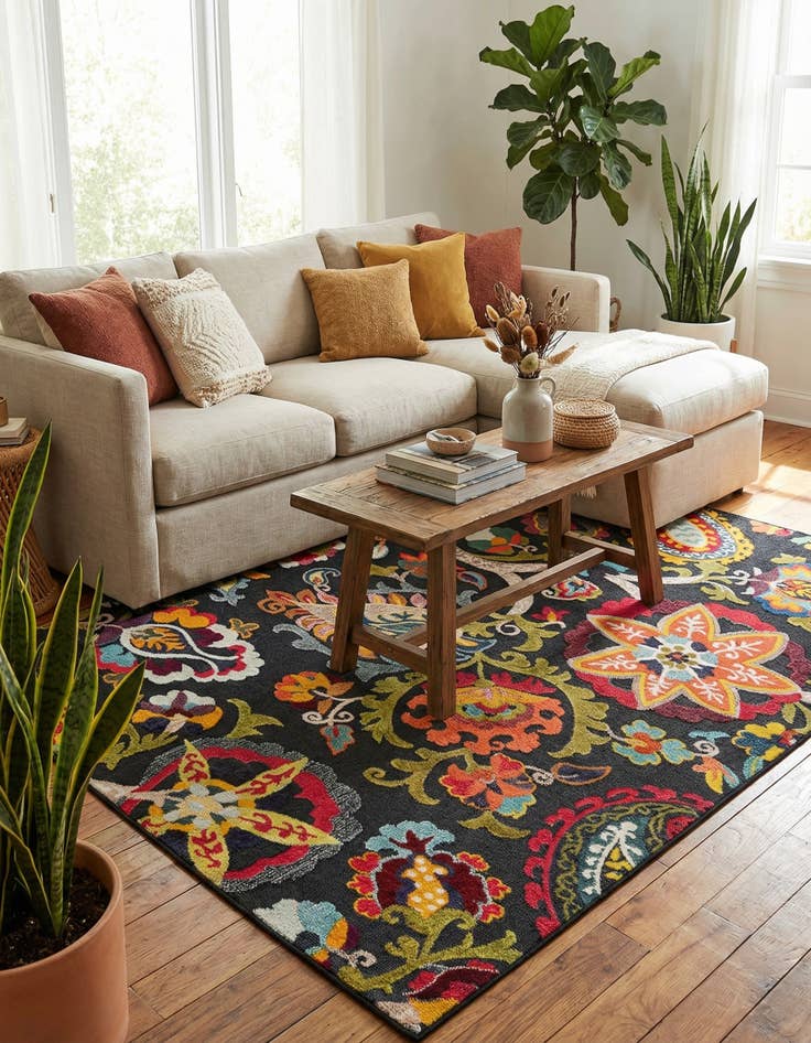 Detail image of  7' 10 x 10'  Washable Casablanca Indoor / Outdoor Rug