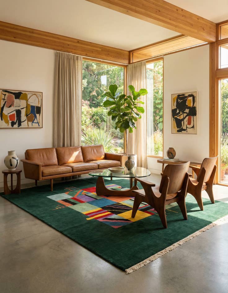 Detail image of  6' 9 x 9' 9 Tibeter Rug