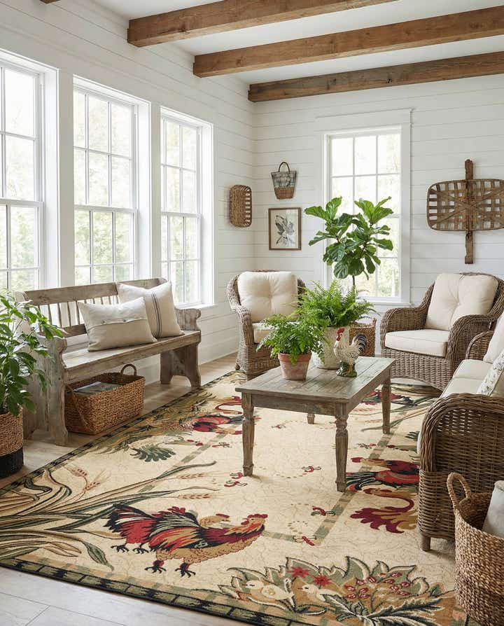 10' x 14' Pastoral Rug