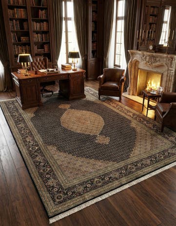 6' 8 x 9' 11 Tabriz Mahi Rug