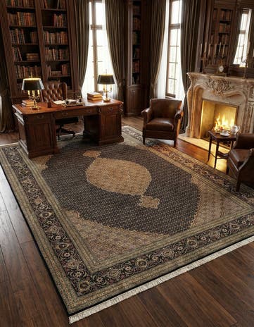6' 8 x 9' 11 Tabriz Mahi Rug