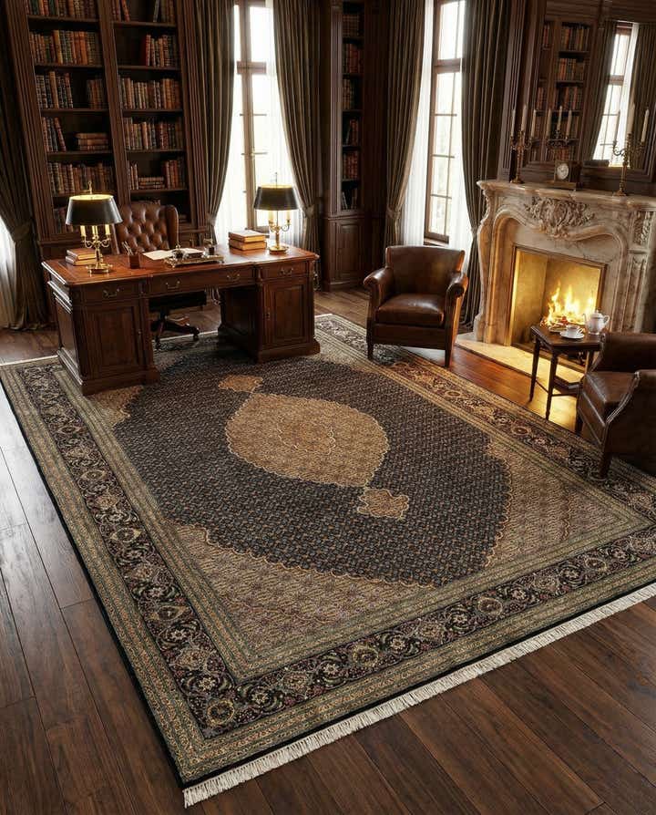 6' 8 x 9' 11 Tabriz Mahi Rug