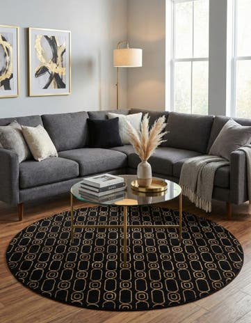 7' 10 x 7' 10 Vogue Geo Round Rug