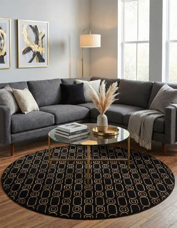 7' 10 x 7' 10 Vogue Geo Round Rug