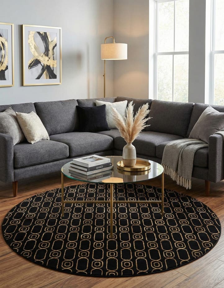 7' 10 x 7' 10 Vogue Geo Round Rug