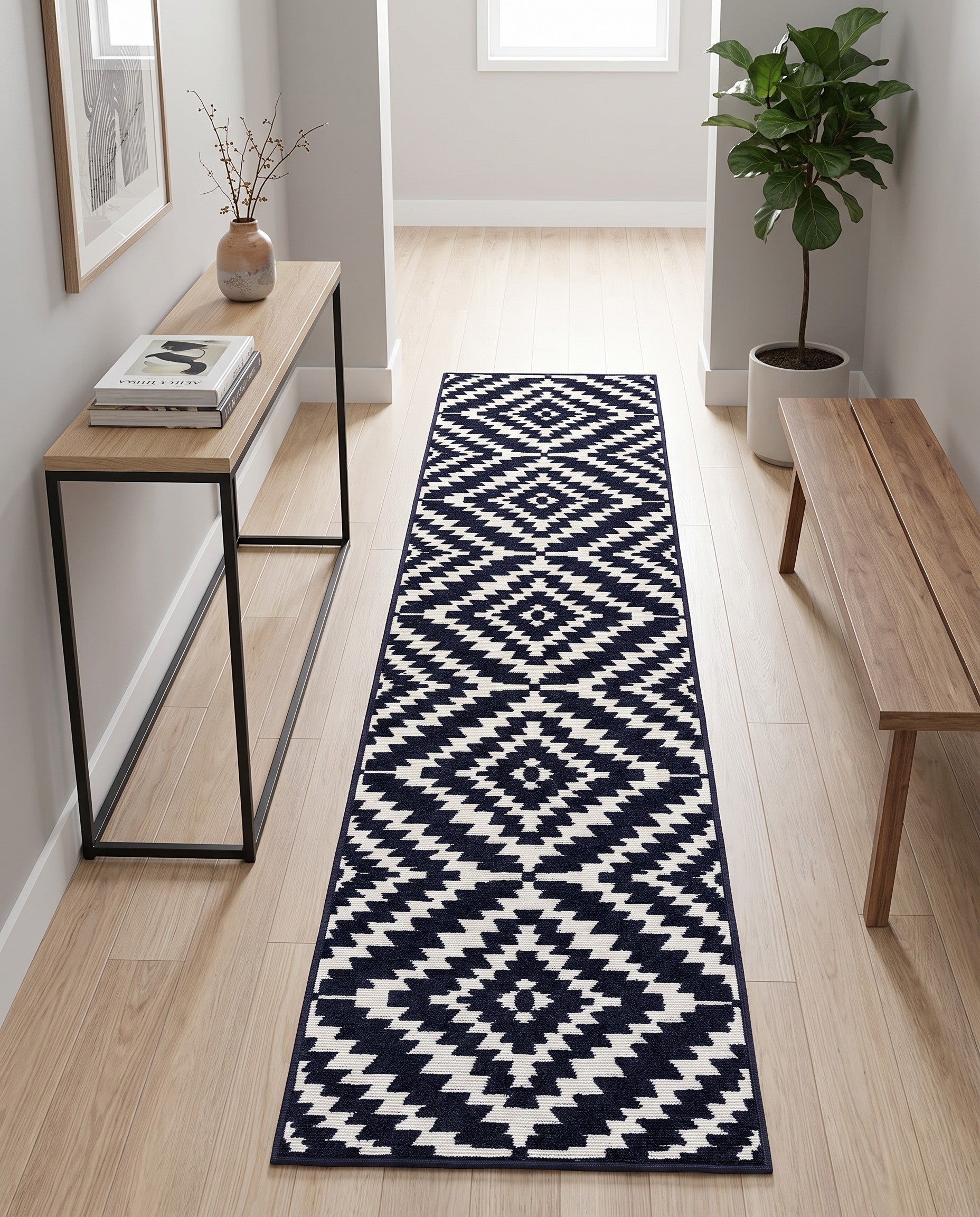 2' x 8' Easy-Clean Sabrina Soto Indoor / Outdoor Runner Rug