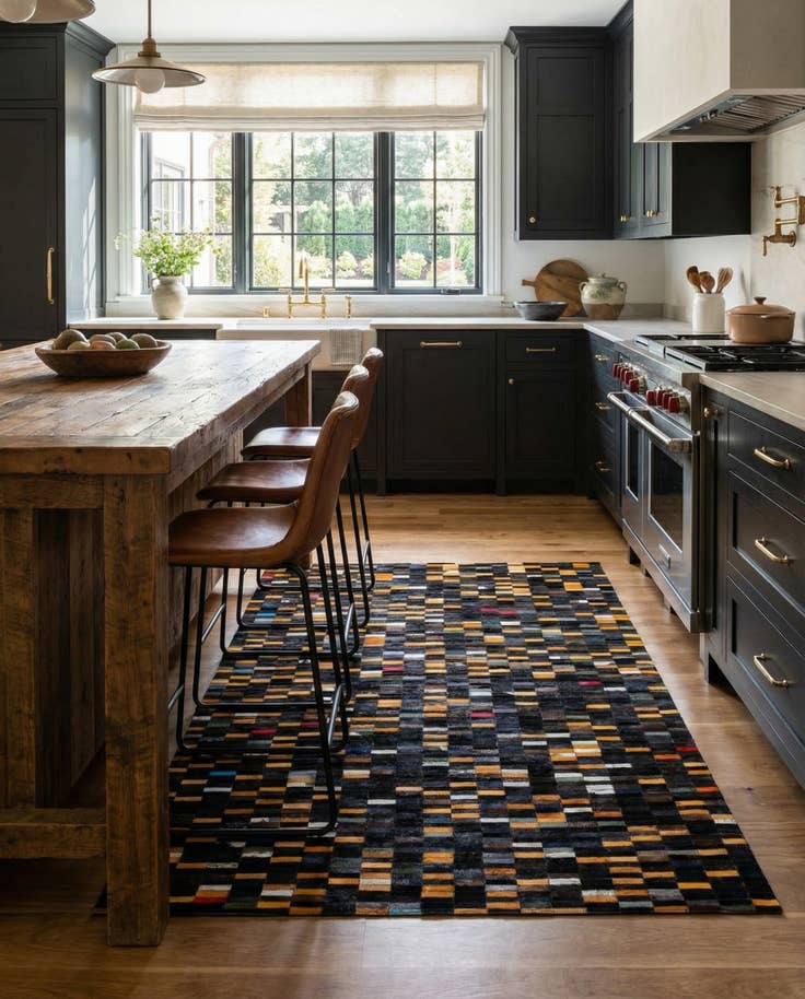 Detail image of 5' 2 x 7' 11 Cowhide - Patchwork Rug
