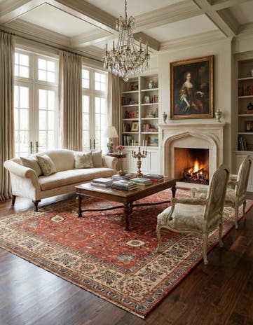 8' 1 x 11' 1 Hand Knotted Ziegler Rug