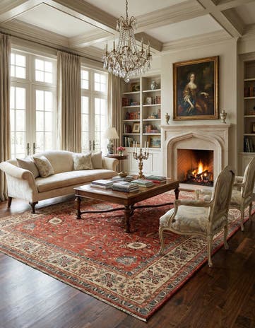 8' 1 x 11' 1 Hand Knotted Ziegler Rug
