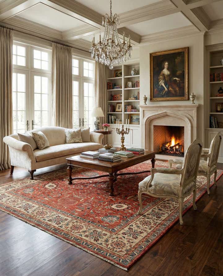 8' 1 x 11' 1 Hand Knotted Ziegler Rug