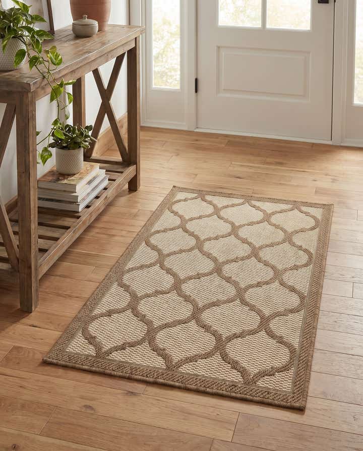 65cm x 95cm Leicht zu reinigen Trellis Innen- / Aussenbereich Teppich