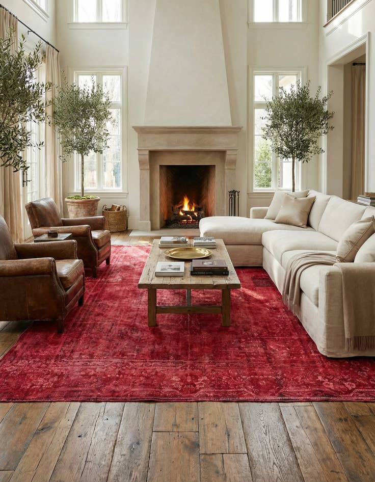 Detail image of  9' 9 x 13' 9  Hand Knotted Ultra Vintage Persian Wool Rug