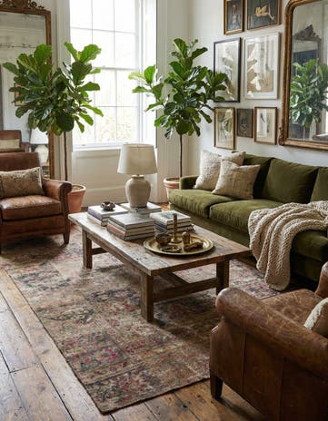 5' 7 x 8' 5 Hand Knotted Ultra Vintage Persian Wool Rug