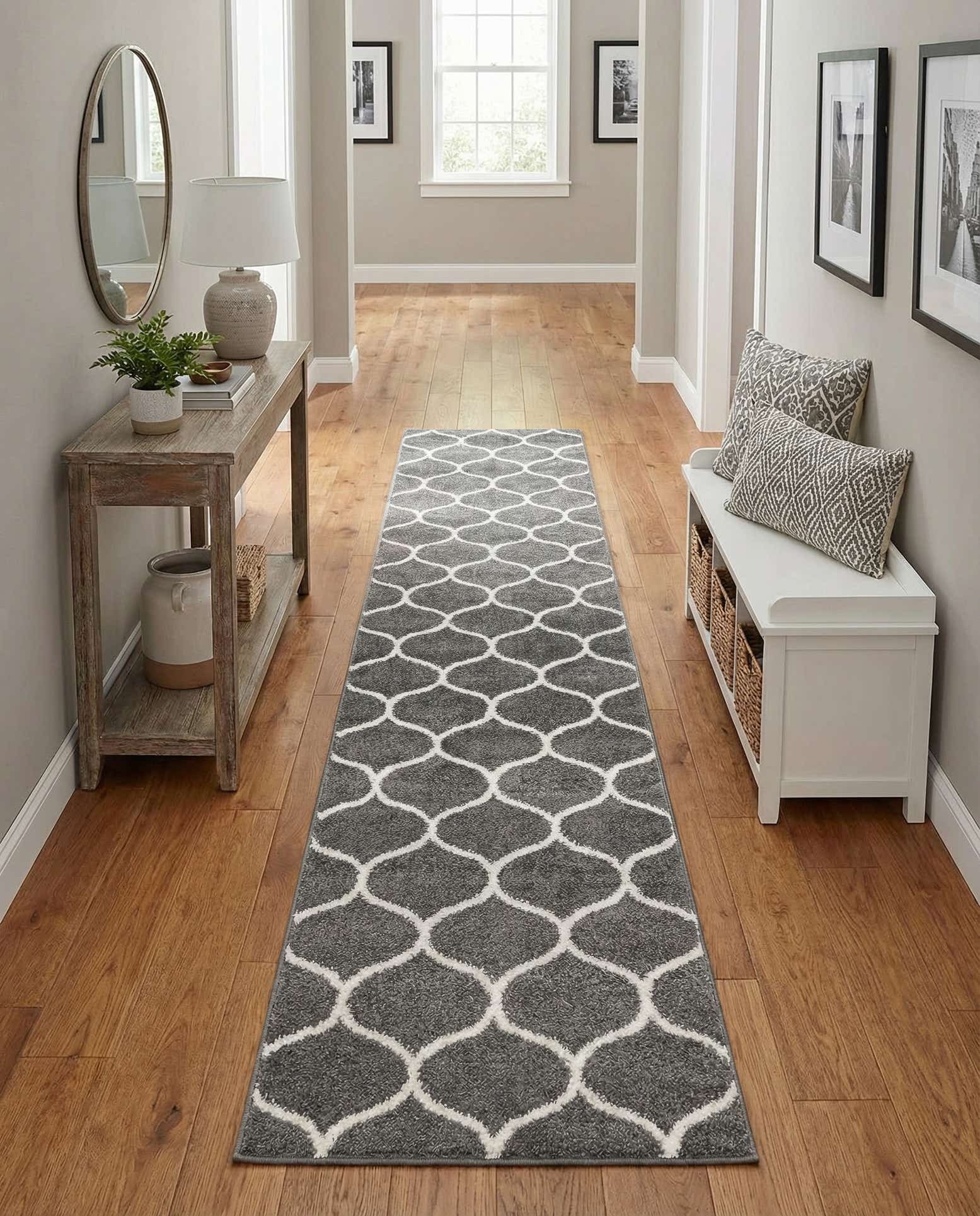 2' x 10' Lattice Frieze Runner Rug