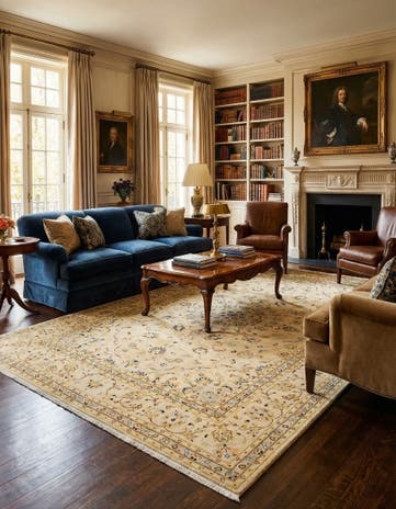 6' 7 x 9' 10 Kashan Rug
