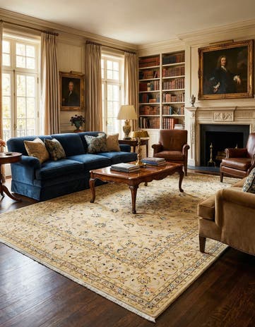 6' 7 x 9' 10 Kashan Rug
