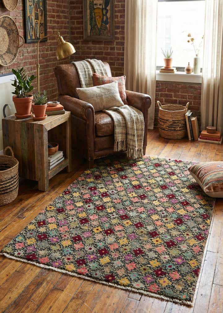 2' 10 x 4' Hand Knotted Balouch Wool Rug