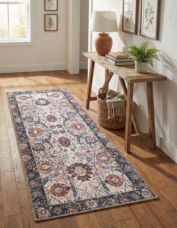 2' x 5' 1 Washable Timeless Runner Rug