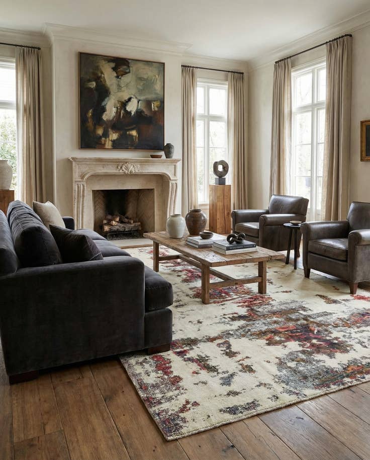 Detail image of 6' x 9' 10 Hand Knotted Ultra Vintage Persian Wool Rug