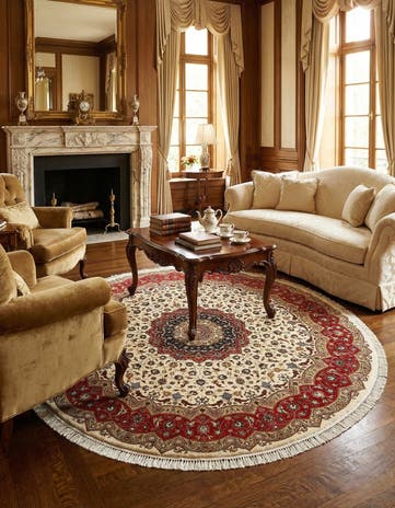 9' 10 x 9' 10 Tabriz Round Rug