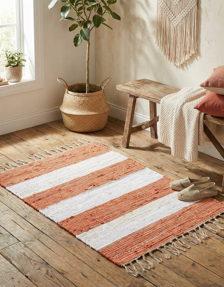 2' 2 x 3' 1 Hand Woven Chindi Rag Rug