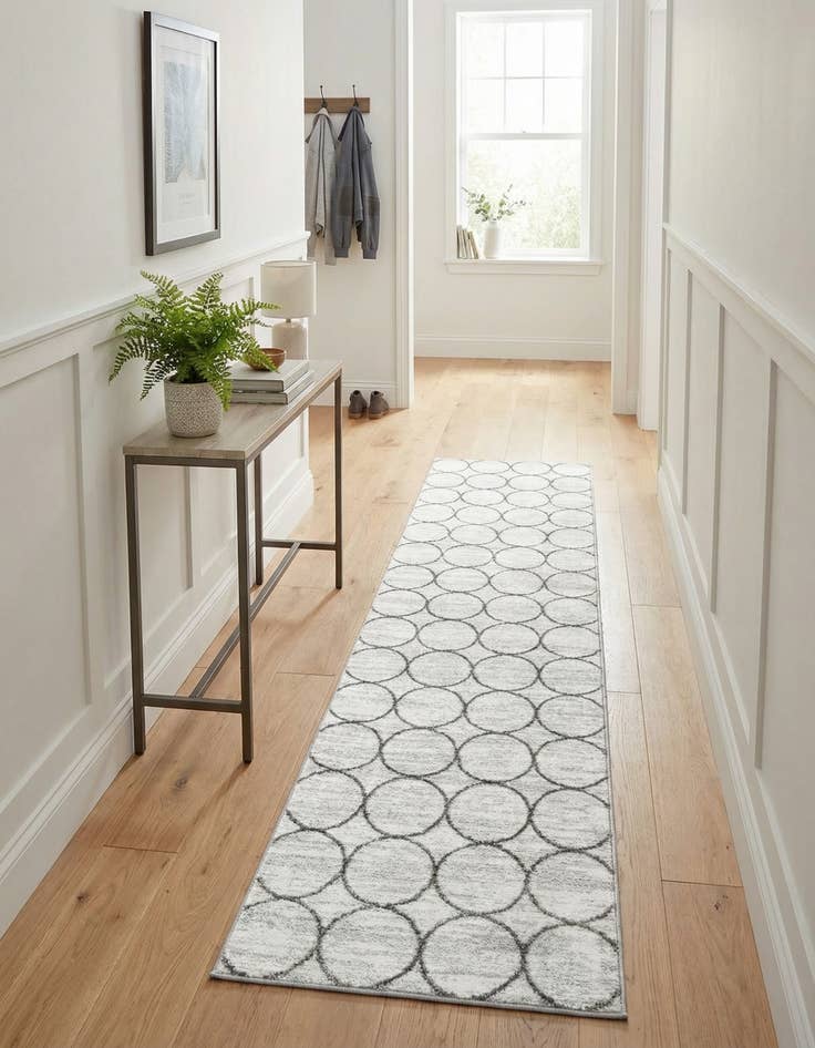 Detail image of 2' x 8' Lattice Trellis Runner Rug