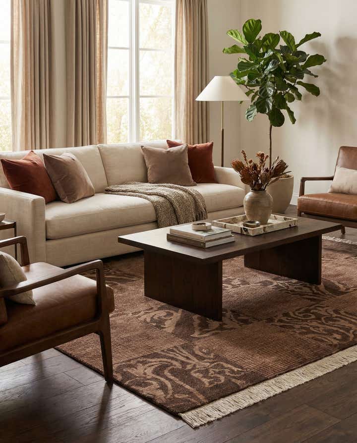 4' 11 x 6' 7 Hand Knotted Darya Wool Rug