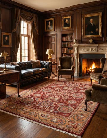 5' 9 x 8' Hand Knotted Ariana Ziegler Rug