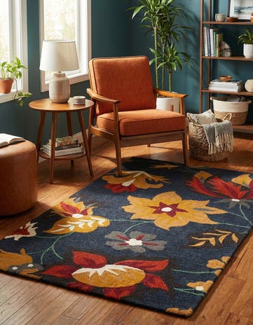 5' x 8' Agra Wool Rug