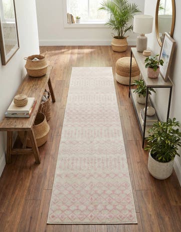 2' 7 x 12' Moroccan Trellis Runner Rug