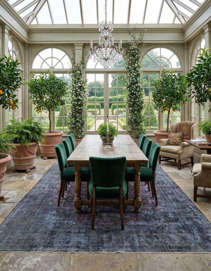 Detail image of 9' 9 x 12' 10 Vintage Royal Wool Rug