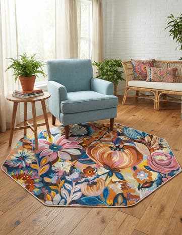 Blossom Octagon Rug