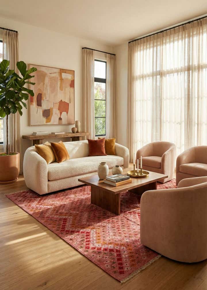 8' 8 x 9' 8 Hand Woven Kilim Modern Wool Rug
