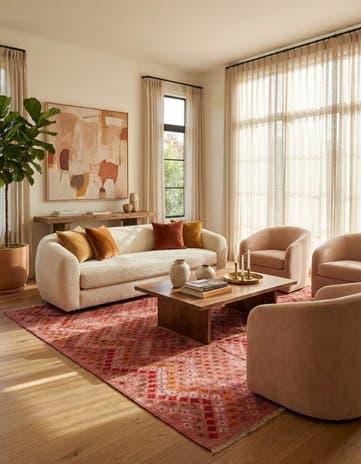8' 8 x 9' 8 Hand Woven Kilim Modern Wool Rug