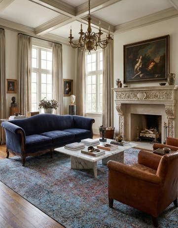 9' x 13' 9 Vintage Royal Wool Rug